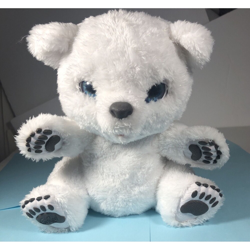 FurReal Friends Pets Polar Bear Sniffling Sawyer 2016 Hasbro Plush -See Video